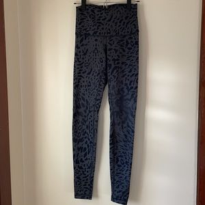 Lululemon Grey and Black Leopard Leggings